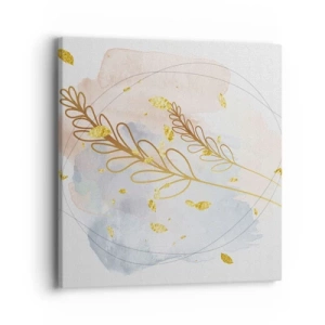 Vászonkép - Aranyszínű fuvallat - 40x40 cm
