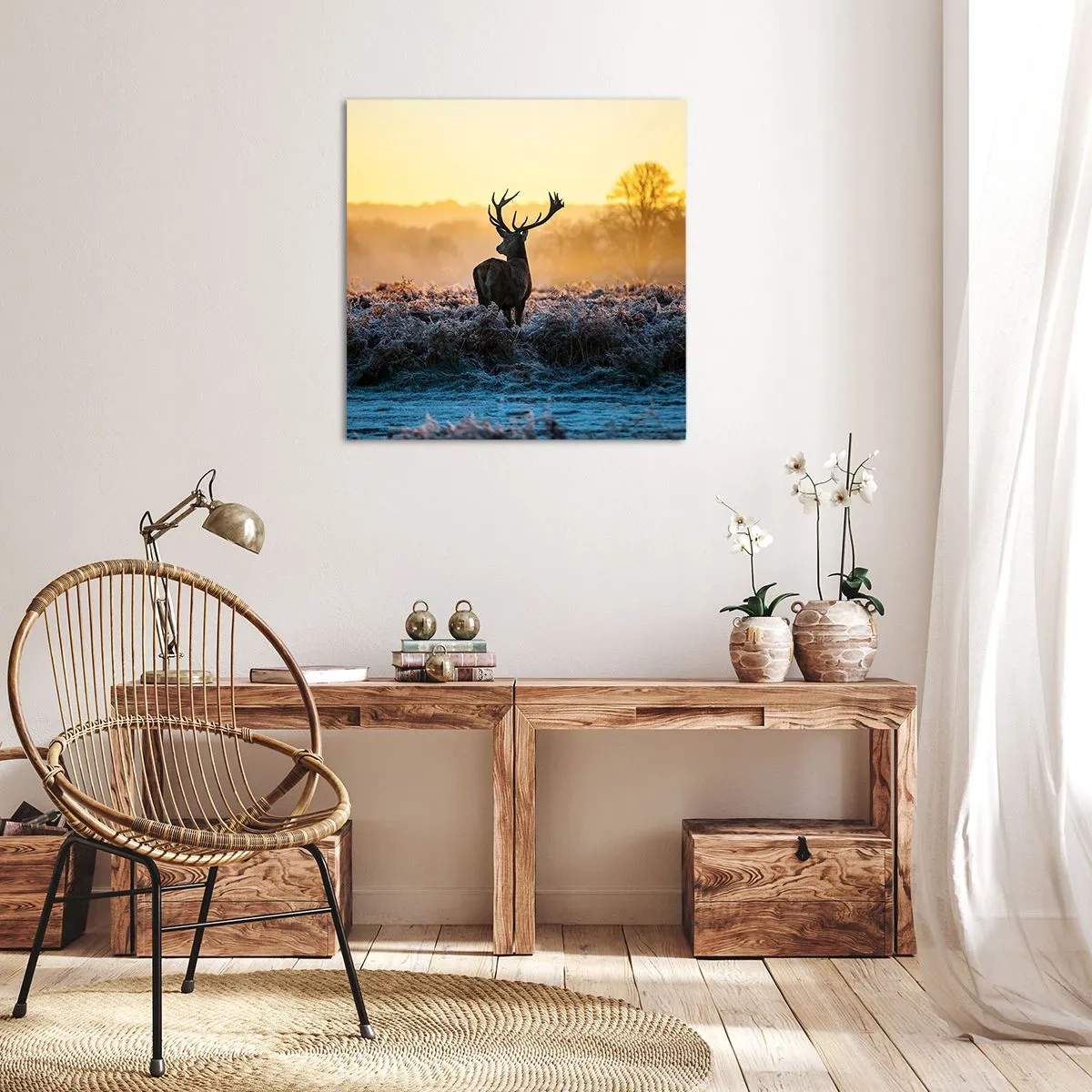 Vászonkép - Megkoronázott a birtokán - 30x30 cm