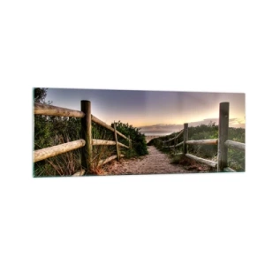 Üveg kép - A cél már látható - 140x50 cm