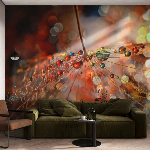 Fotótapéta Premium Canvas - Pókszálra fűzve - Absztrakció, pókháló, Darab - 200x140 cm
