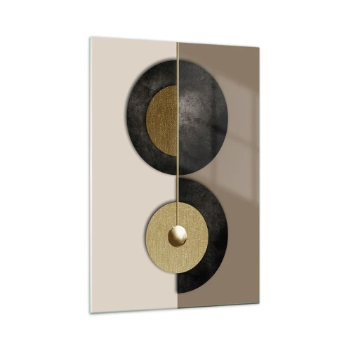 Üveg kép - Variációk egy kör körül - 70x100 cm