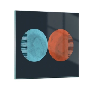 Üveg kép - Csak a geometria? - 60x60 cm