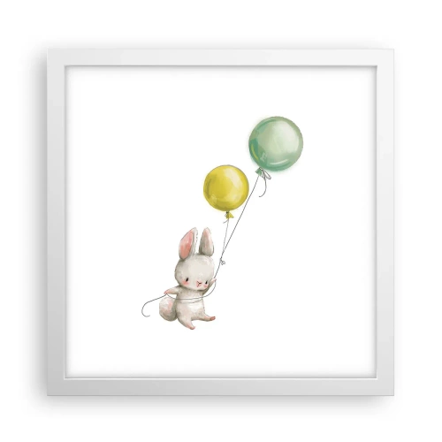 Poszter fekete keretben - Én is repülök! - 30x30 cm