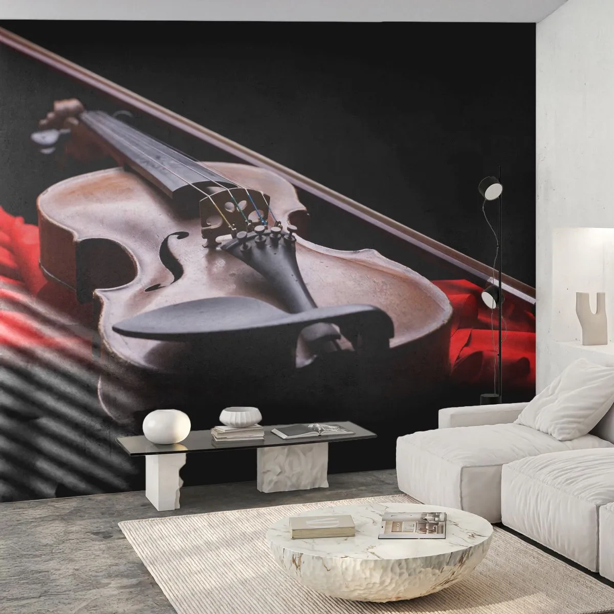 Fotótapéta Premium Sand - Érzések zenéje - Zene, Hegedű, Hangszer - 100x70 cm