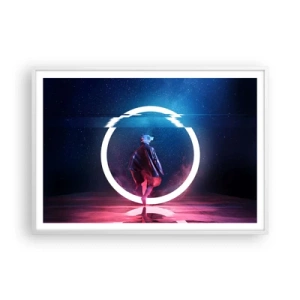 Poszter fekete keretben - Világok között - 100x70 cm