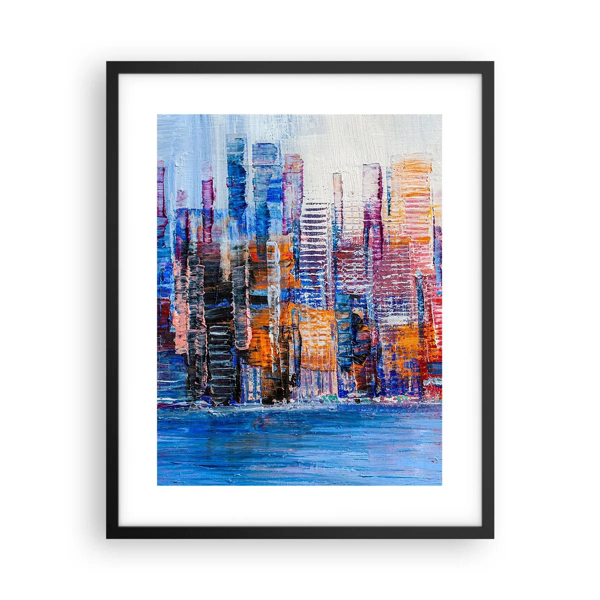 Poszter fehér keretben - Egy vidám metropolisz - 40x50 cm