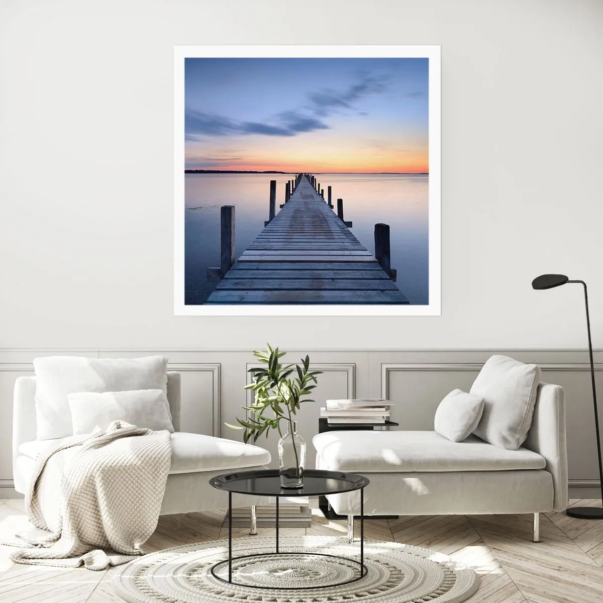 Poszter - A derűs szürkület nyugalma - 60x60 cm