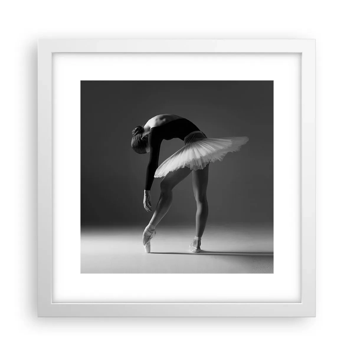 Poszter fekete keretben - Bella balerina - 30x30 cm