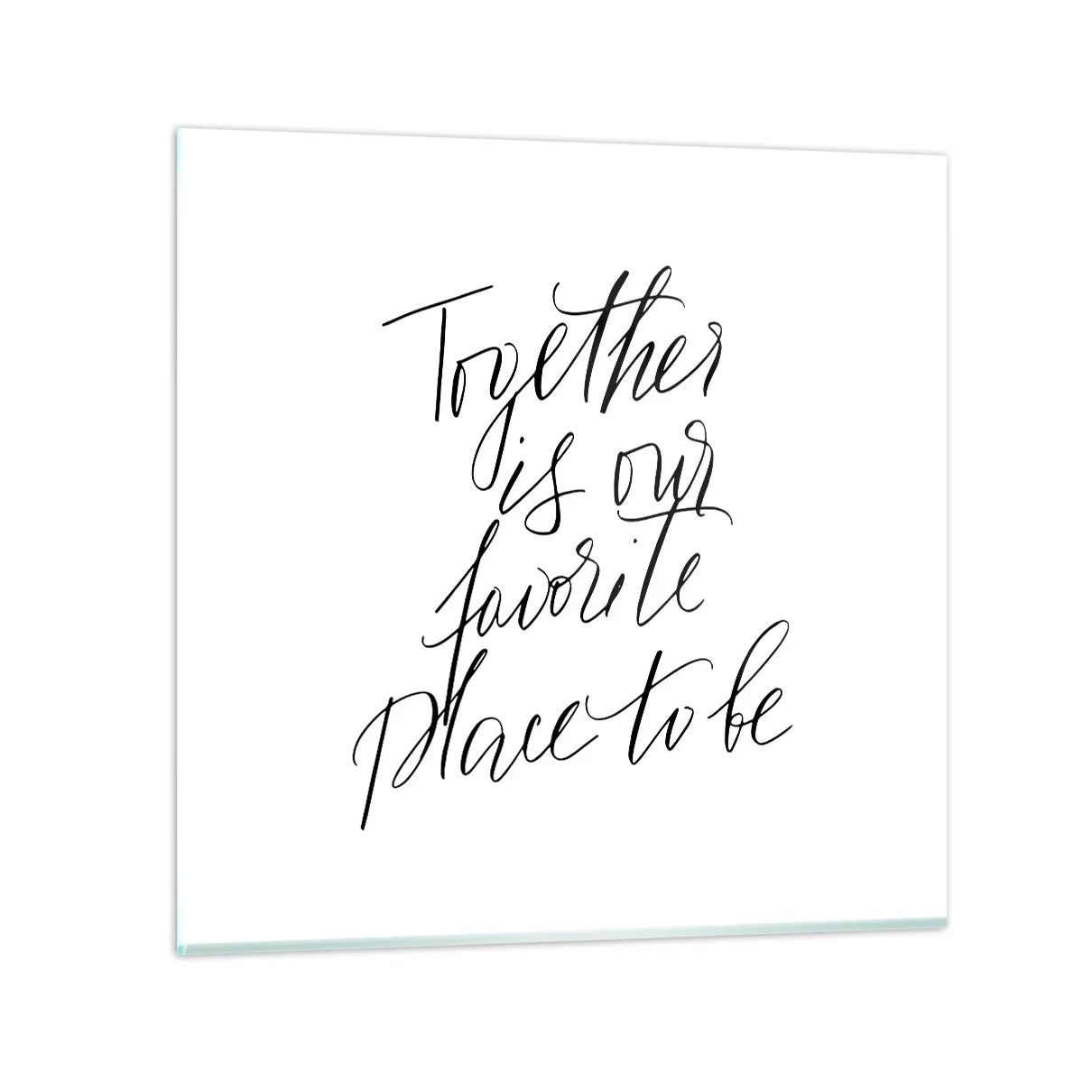 Üveg kép - Te is érzed? - 60x60 cm