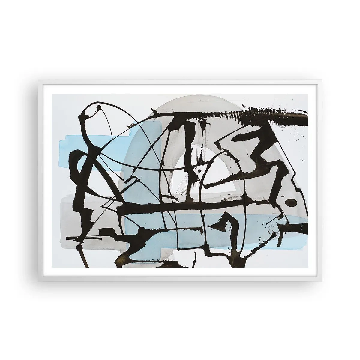 Poszter fekete keretben - Mindennek ellenére kék - 100x70 cm