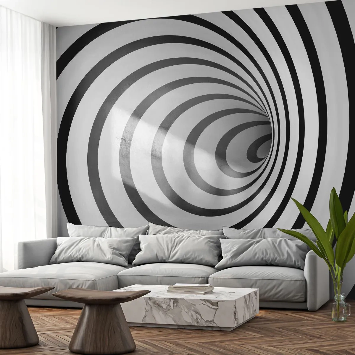 Fotótapéta Premium Sand - Te sem tudsz ellenállni? - Absztrakció, 3D, Örvény - 100x70 cm