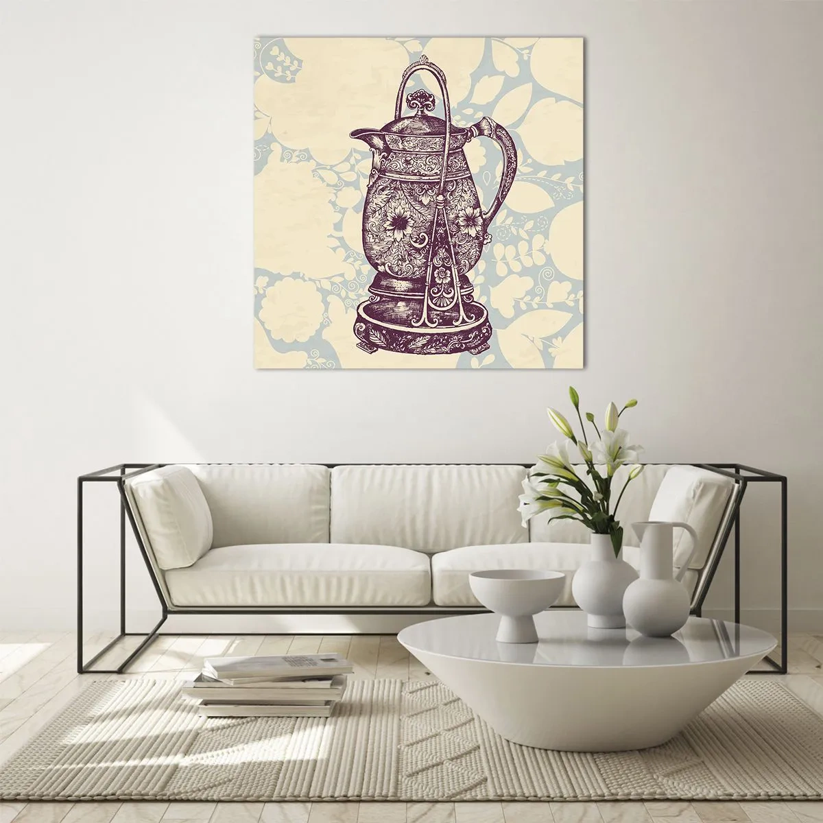 Üveg kép - A mindennapi élet szépsége - 40x40 cm