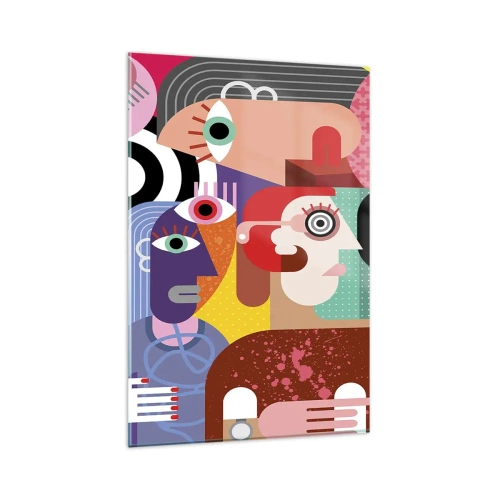 Üveg kép - Picassó úrtól vagyunk - 80x120 cm