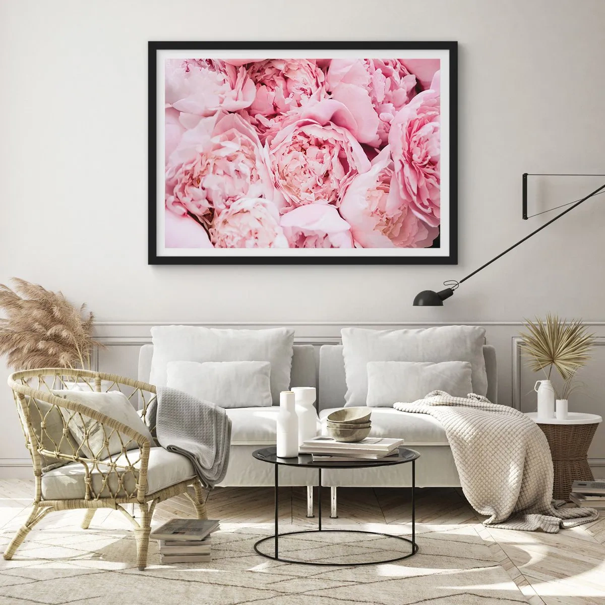 Poszter fehér keretben - Átölelve és illatos - 70x50 cm