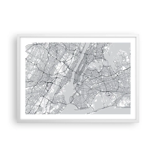 Poszter fekete keretben - Metropolisz anatómiája - 70x50 cm