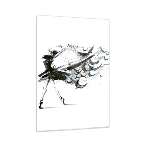 Üveg kép - A zene varázsa megszabadít a varázslattól - 50x70 cm