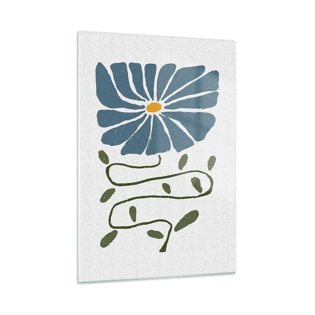 Üveg kép - Gallyból virág - 50x70 cm