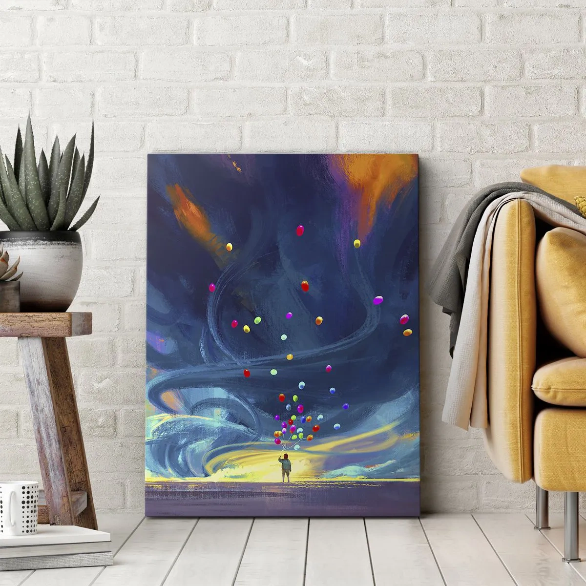 Vászonkép - A kék szélnek - 65x120 cm