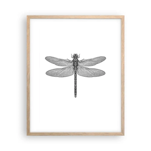 Poszter világos tölgy keretben - A természet precizitása - 40x50 cm