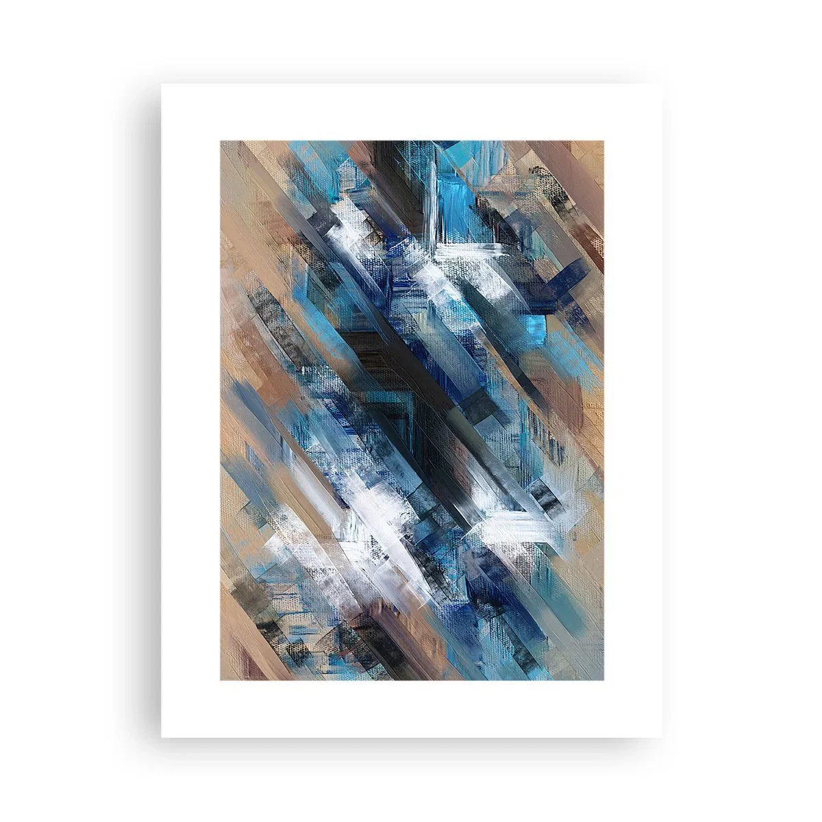 Poszter - Kék ferdén - 30x40 cm