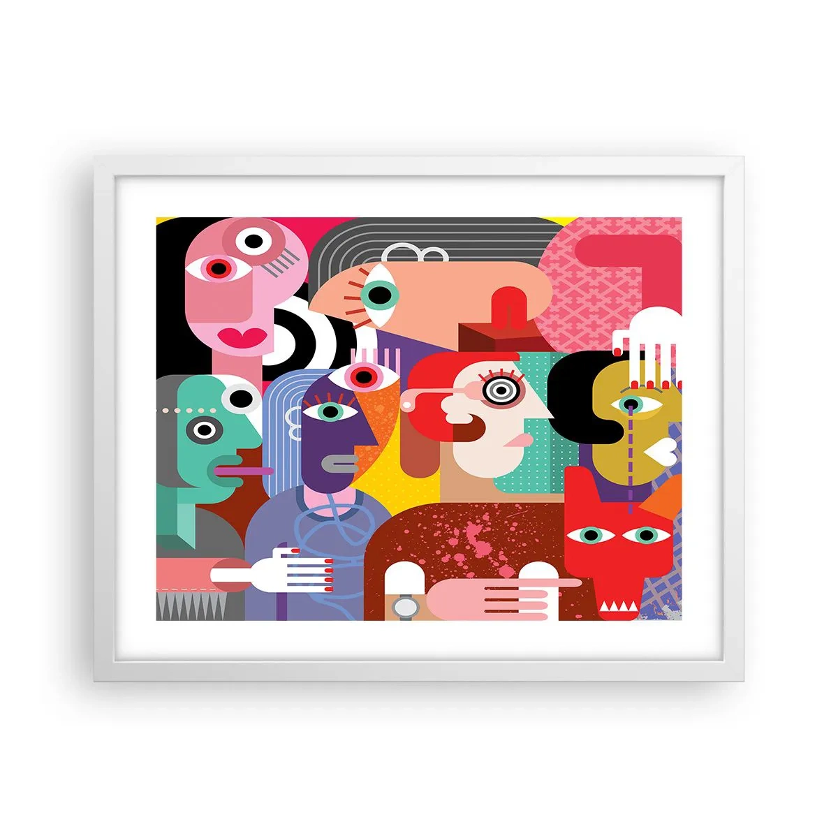 Poszter fekete keretben - Picassó úrtól vagyunk - 50x40 cm