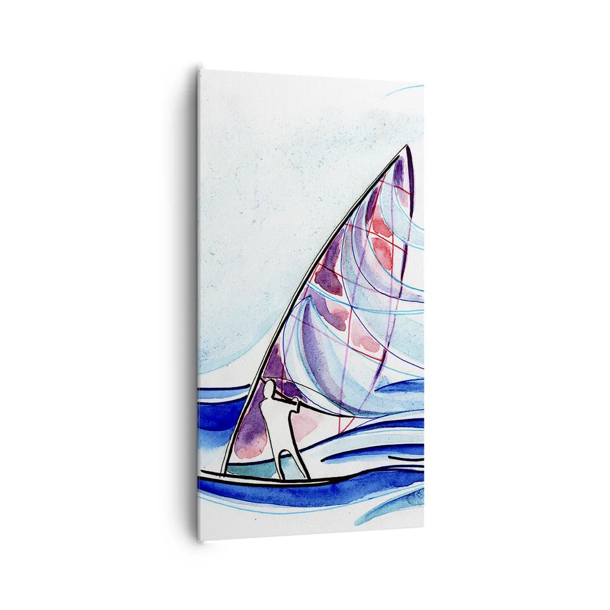 Vászonkép - A széllel a hullámok ritmusában - 65x120 cm