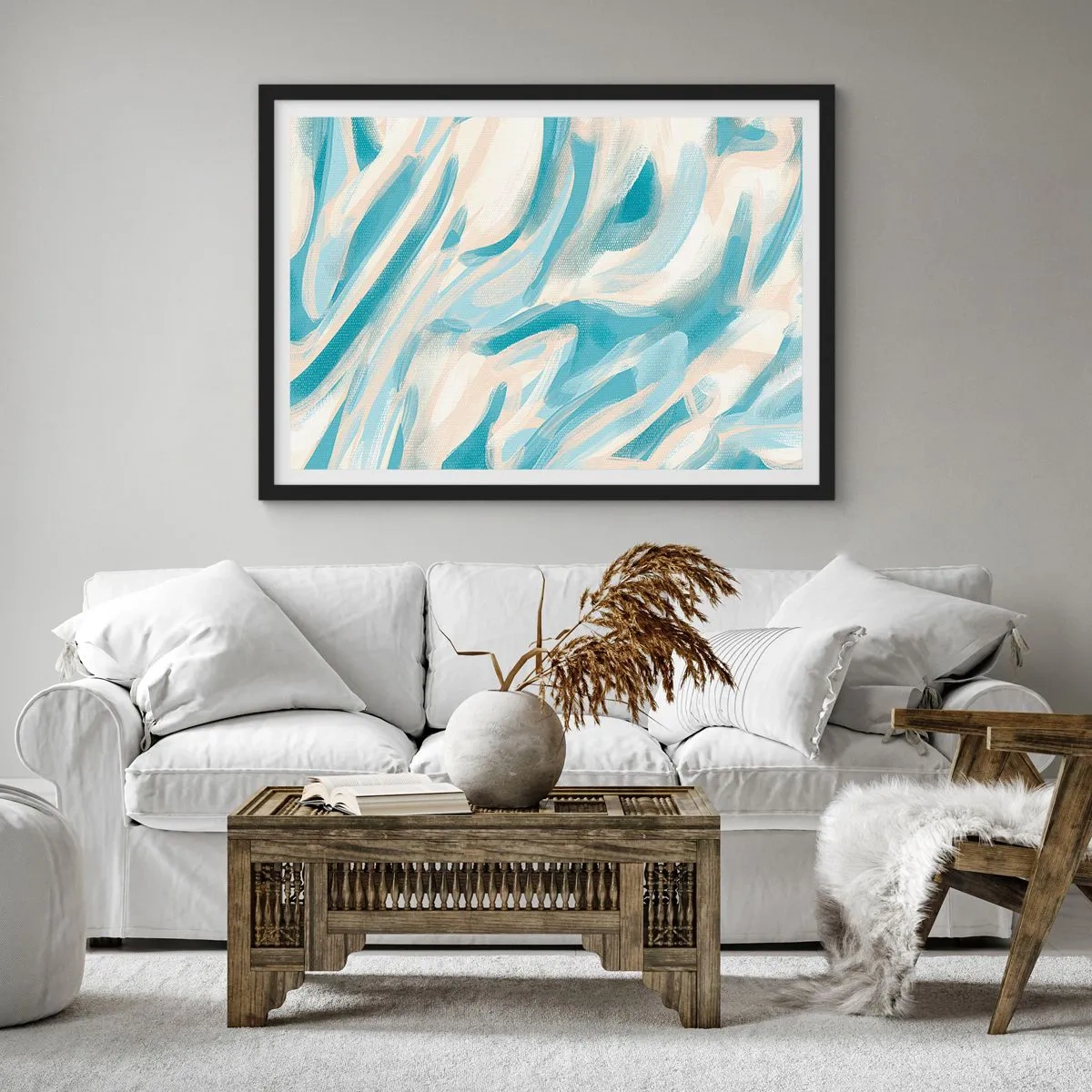 Poszter fehér keretben - Tavaszi szellők - 70x50 cm