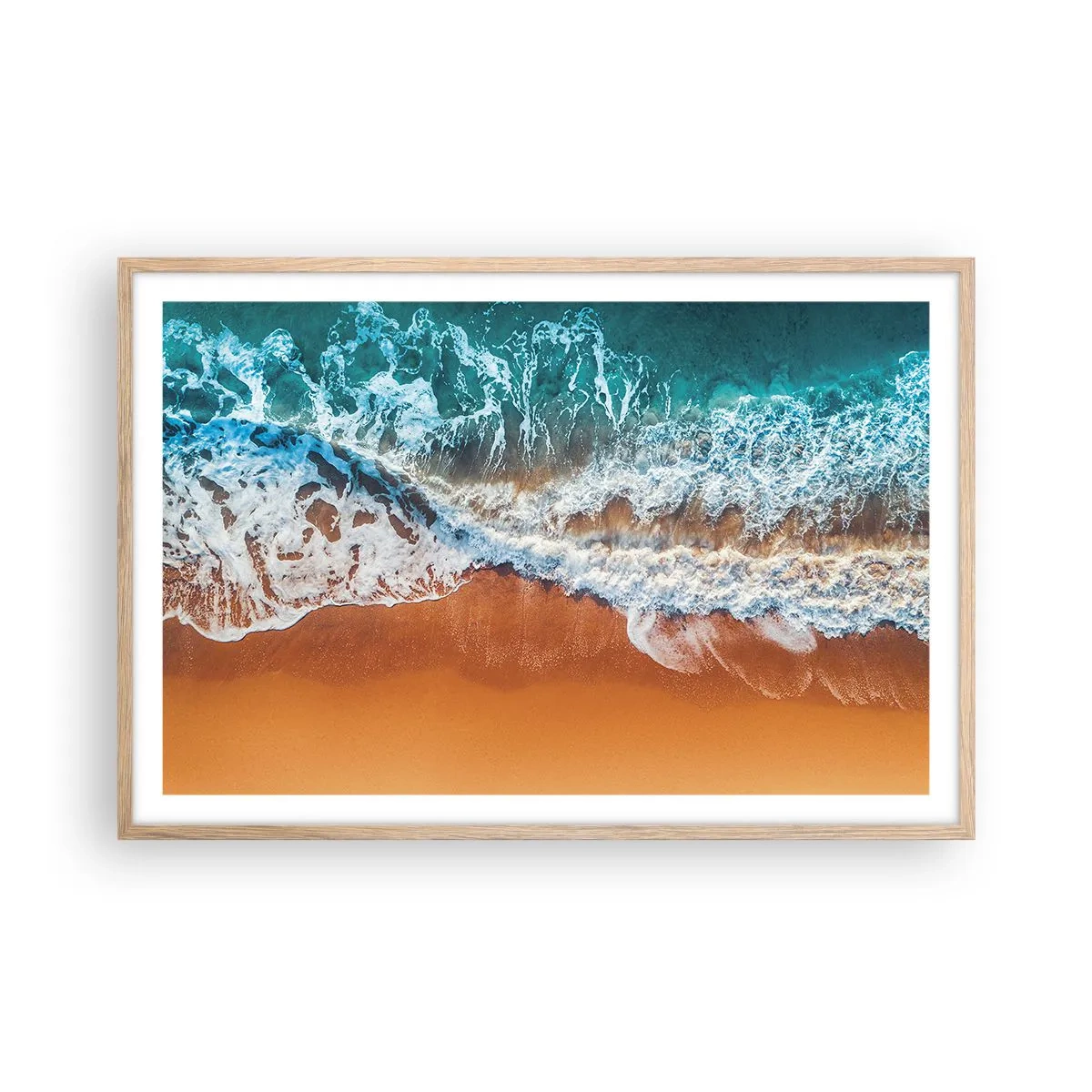 Poszter világos tölgy keretben - Mindig párban - 91x61 cm