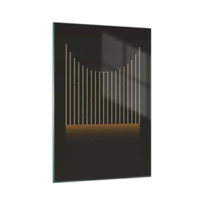 Üveg kép - Fedezze fel a sötétséget - 70x100 cm