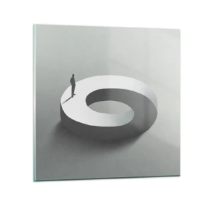 Üveg kép - És bölcsnek lenni - 30x30 cm