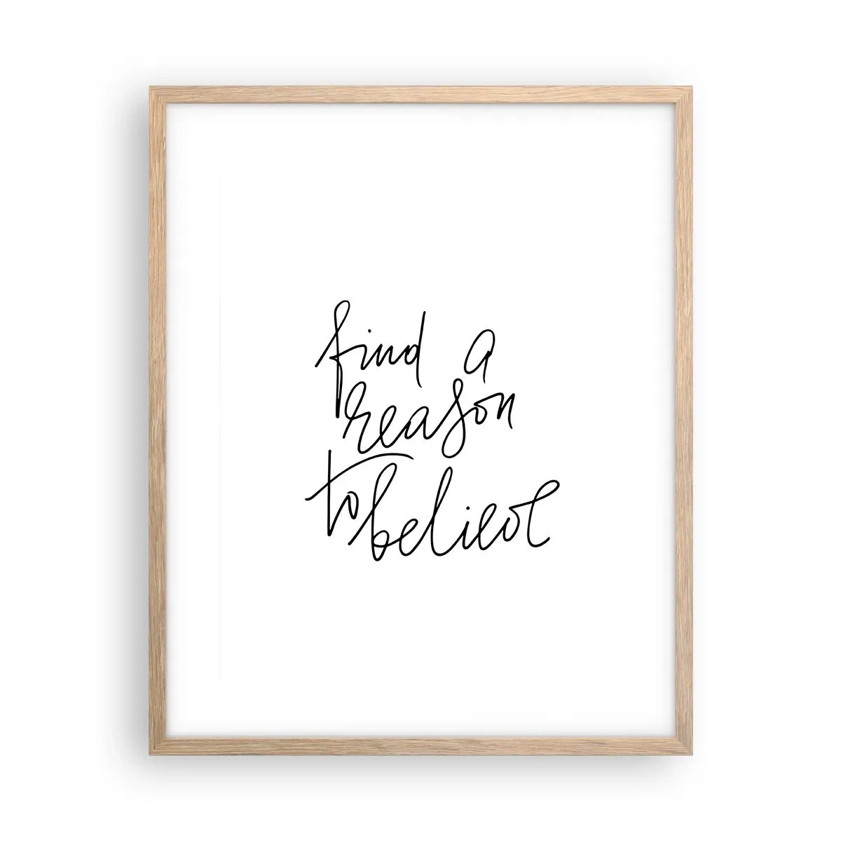 Poszter világos tölgy keretben - Ez lehetséges - 40x50 cm