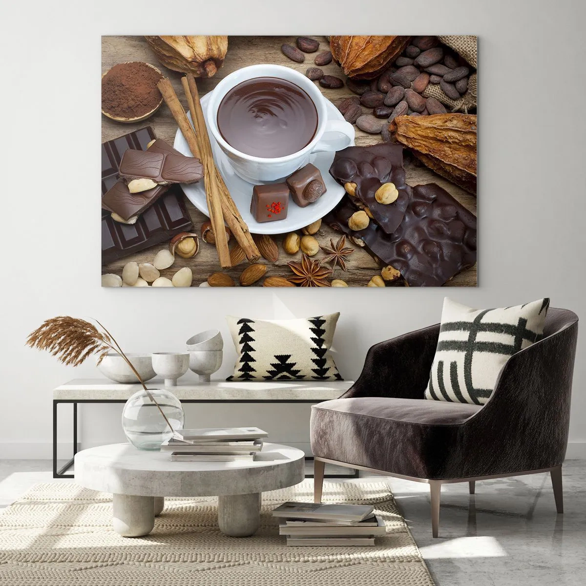Üveg kép - Egy mesebeli csokoládégyárból - 70x50 cm