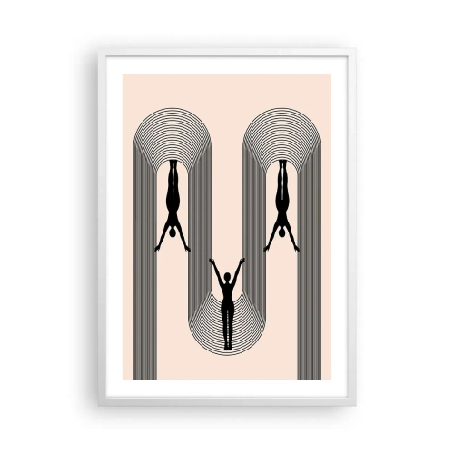Poszter fekete keretben - Fejjel lefelé - 50x70 cm