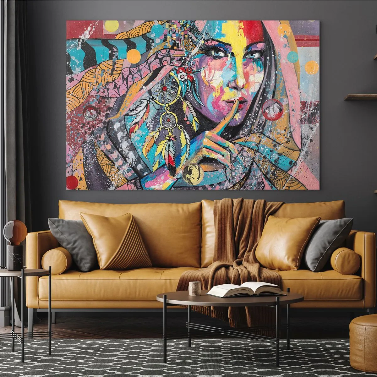 Üveg kép - Maradj csendben, amíg meg nem érted - 100x70 cm