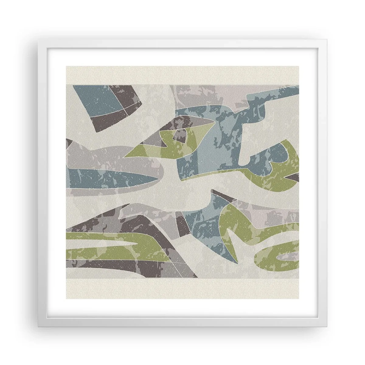 Poszter fekete keretben - Kompozíció üveg mögött - 50x50 cm