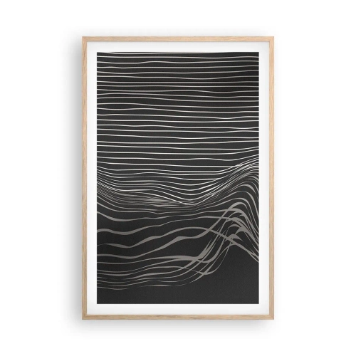 Poszter világos tölgy keretben - Ritmus és akcentus - 61x91 cm