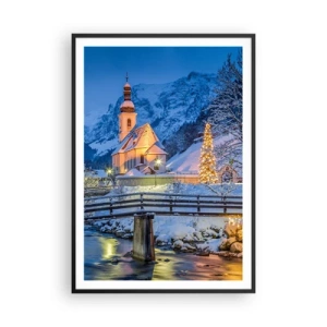 Poszter fehér keretben - Karácsonyi hangulat - 70x100 cm