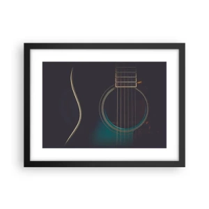 Poszter fehér keretben - Egy pillanat, mielőtt megszólal - 40x30 cm