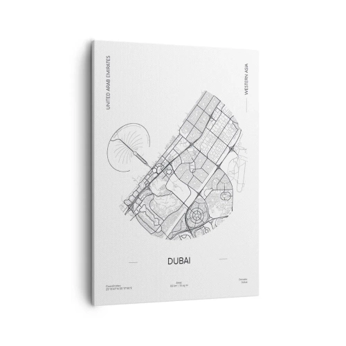 Vászonkép - Dubai anatómiája - 50x70 cm
