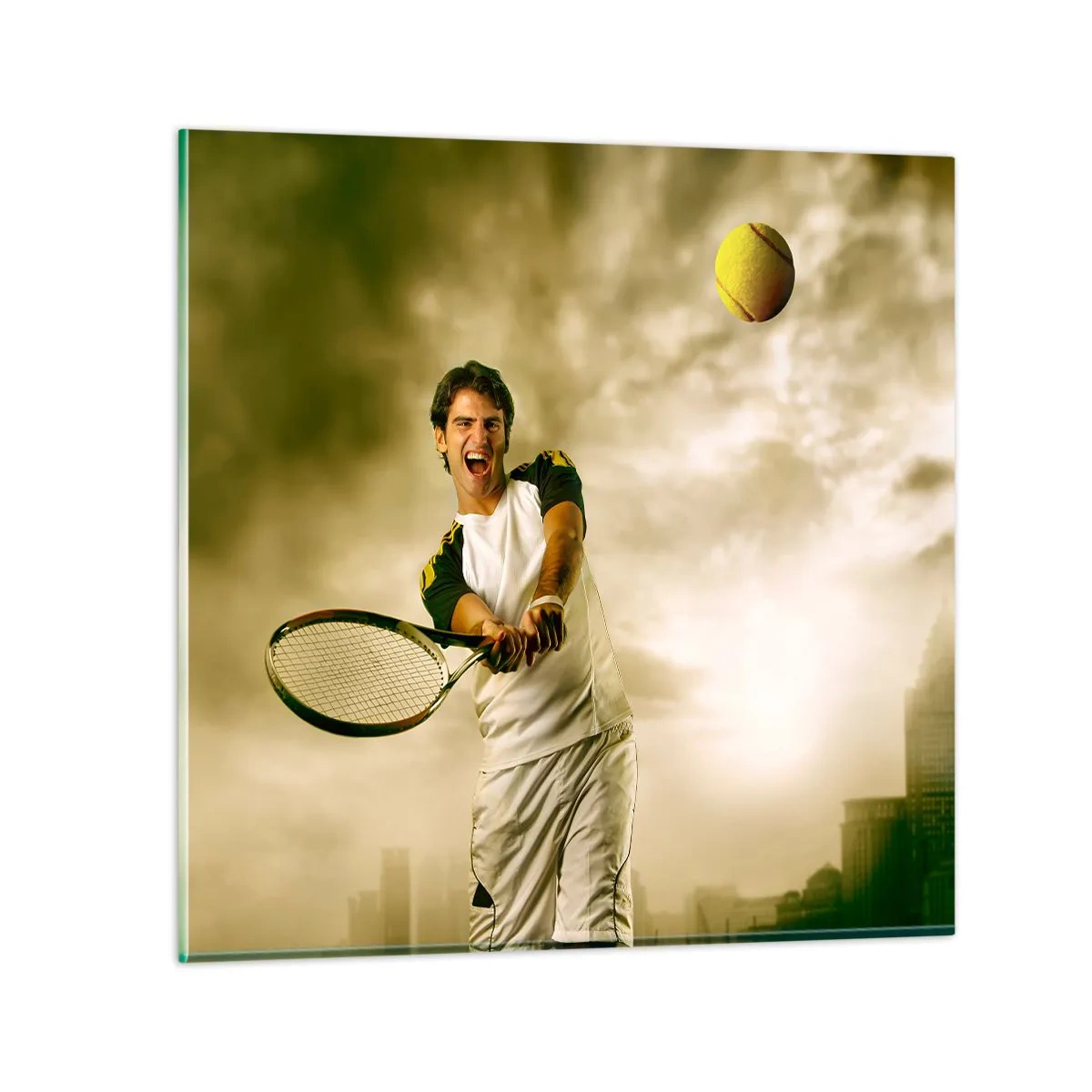 Üveg kép - Energia és boldogság - 30x30 cm