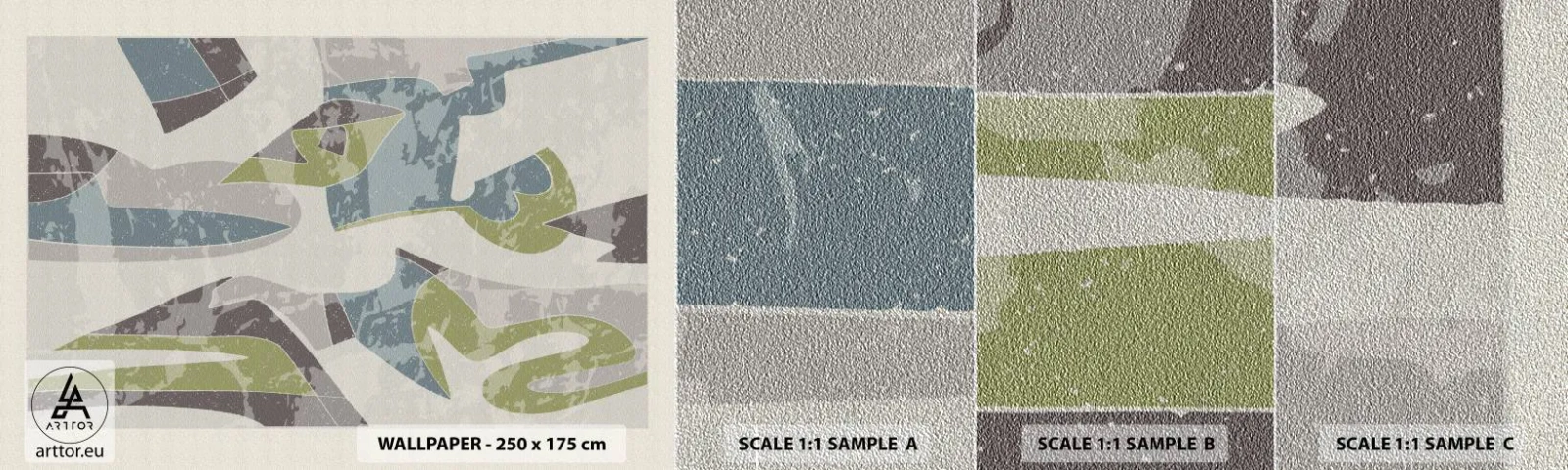 Fotótapéta Minta Premium Sand - Kompozíció üveg mögött - Alakzatok, Absztrakció, Pasztell - 100x30 cm