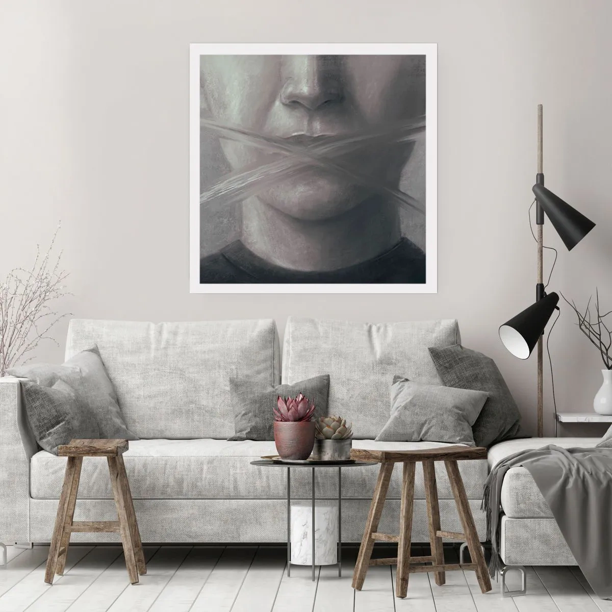 Poszter - Szó nélkül - 60x60 cm
