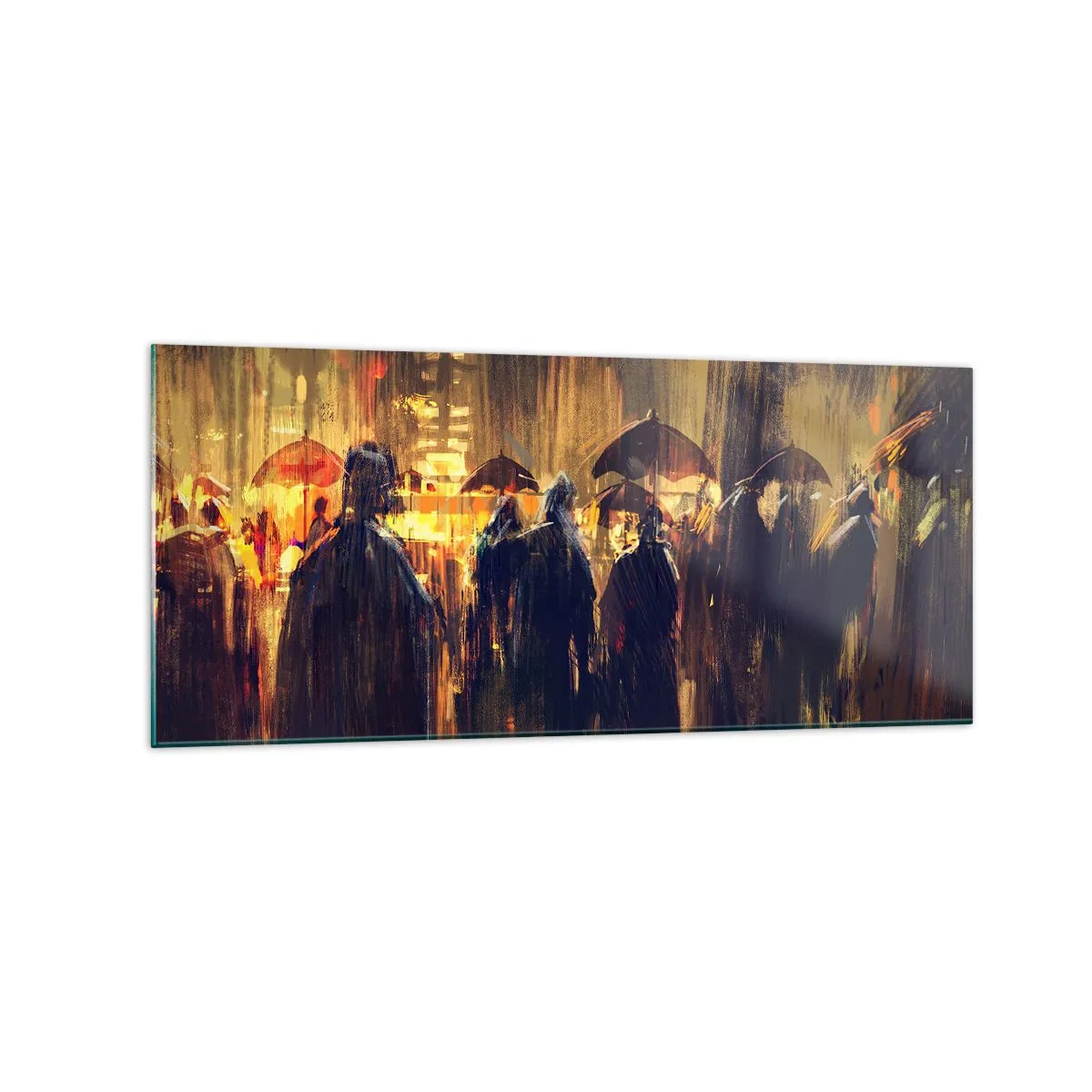 Üveg kép - Az eső imádói - 120x50 cm