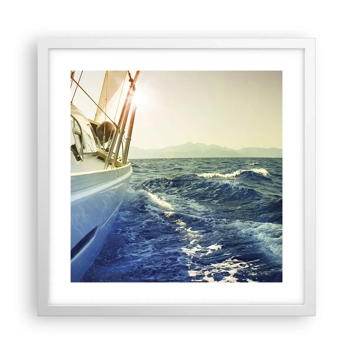 Poszter fekete keretben - A kalandhoz - 40x40 cm