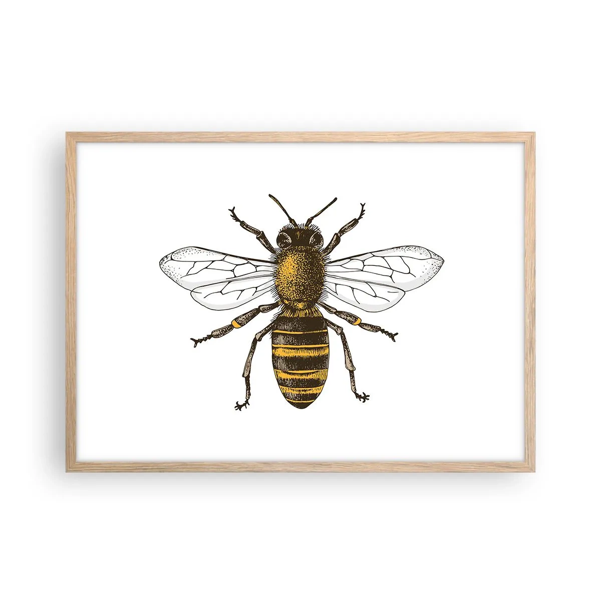 Poszter világos tölgy keretben - Gyönyörű és jó - 70x50 cm