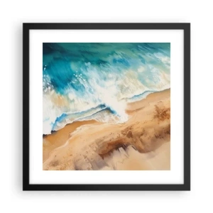 Poszter fehér keretben - Visszatérő hullám - 40x40 cm