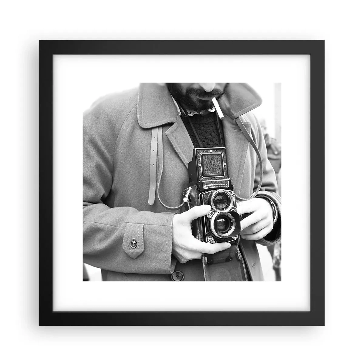 Poszter fehér keretben - Retro stílusban - 30x30 cm