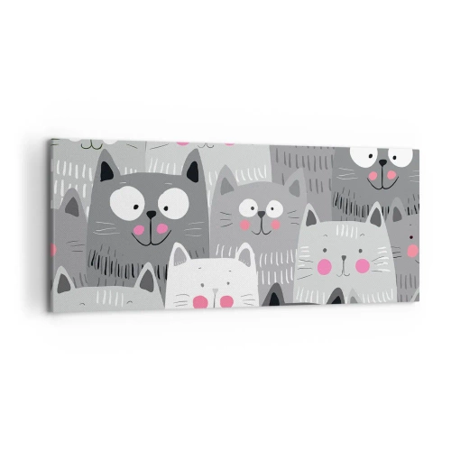 Vászonkép - A macska világa - 120x50 cm