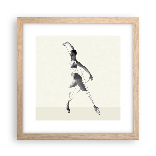 Poszter világos tölgy keretben - A világ színházában - 30x30 cm