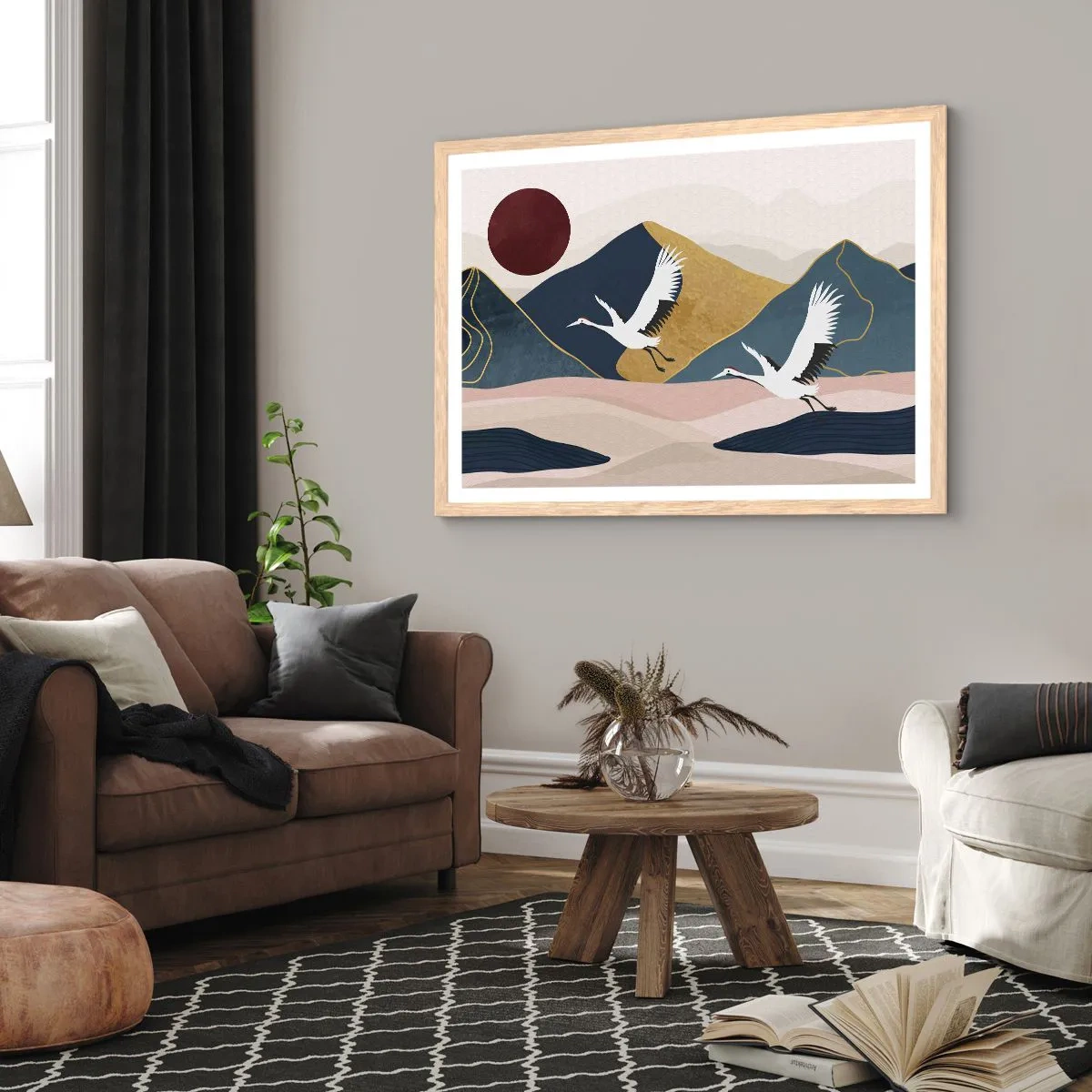 Poszter világos tölgy keretben - És ismét ELREPÜLT a nap - 40x30 cm